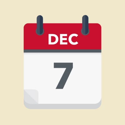 Calendar icon showing 7th December